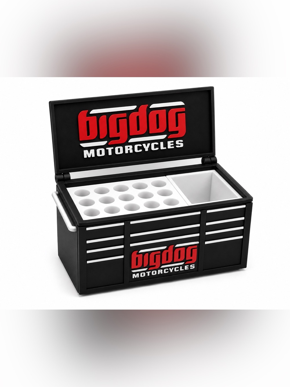 Big Dog Motorcycles Mini Toolbox Pen And Trinket Holder Desk Top Organizer